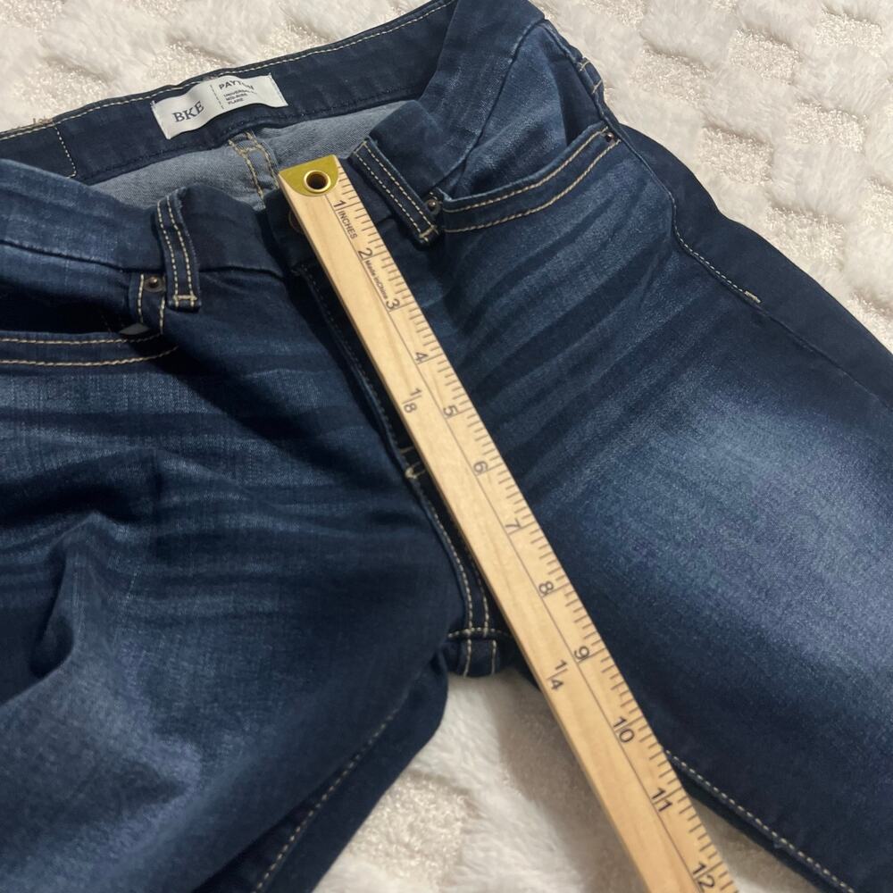BKE Payton Flare Jeans Women’s Size 24 Dark Wash Mid Rise Stretch - Picture 6 of 10